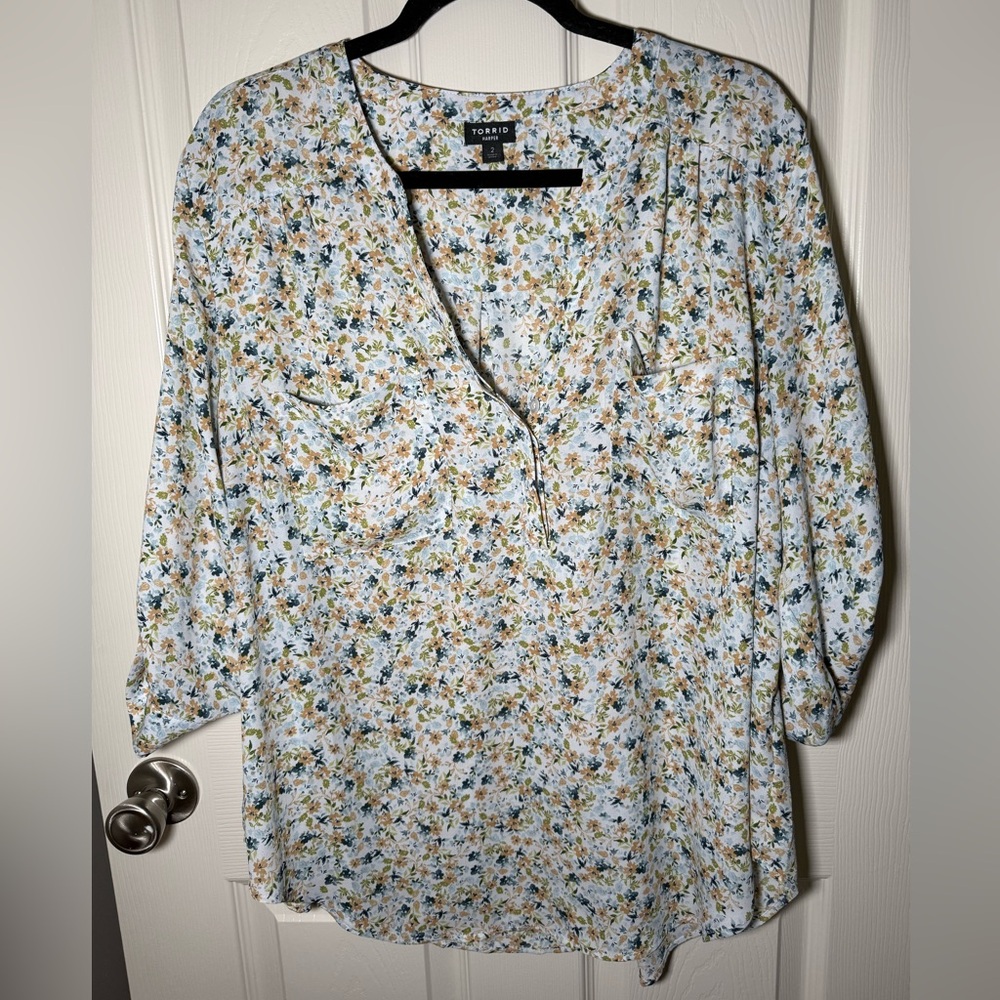 Torrid Floral Blouse